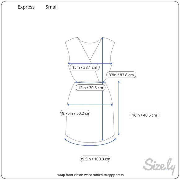 Express Floral Wrap Front Spaghetti Straps Purple Elastic Waist Mi Dress Sm - Picture 7 of 7